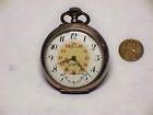 P-388 Leijona Vintage 800 Silver 16s Pin Set 15j Pocket Watch Keeping Time