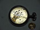 P-391 Elgin 18s 7j Pocket Watch Set Up As A Salesmans Display Keeping Time