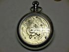 P-395 Elgin 18s 7j Pocket Watch Set Up As A Salesmans Display Keeping Time