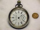 P-576 Illinois 18s 15j Pocket Watch Set Up As A Salemans Display Keeping Time