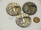 P-846 Elgin 3 16s 7j Pocket Watch Movements Parts Repair Steampunk