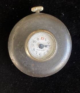 C21w Paskar Era Swiss Watch Co Button Hole Miniature Timekeeper Working