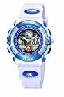 Pasnew Boys Girls Waterproof Sport Digital Watch Dual Time Display White 634182999274