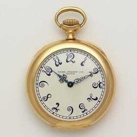 100xxx Patek Philippe Private Label Guillaume Balance 18k Yellow Gold Pocket Watch 1896
