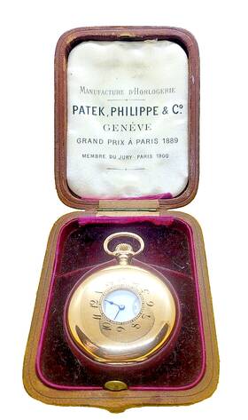 46.4m Patek Philippe 22610 18k Yellow Gold Demi-hunter 16-18 Size Jeweled Pocket Watch