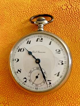 431880 Paul Garnier Vintage Pocket Watch - Early 1900s Manual Wind Timepiece Rare Trim