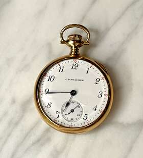 162331 Peacock C D Pocket Watch 14k Gold Number