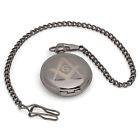 Personalized Quality Masonic Symbol Ice Black Pocket Watch Free Engraving 638455979123