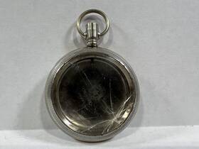 154609 Philadelphia Watch Case Co Vintage Silverode Open Faced Pocket
