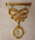Pin Quintel Watch Quartz 248 Brooch Serpentine Vtg Hooked
