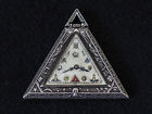 Pocket Swiss Watch Vintage Freemason Triangular Triangle Silver Masonic