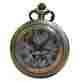 41044 Pocket Watch Fahsion Unisex Antique Vintage Steampunk Brass Chain Pendant Quartz 22631