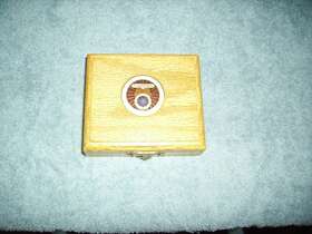 11888 Prestige Vintage Teamsters Pocket Watch P.o.w. M.i.a. With Wooden Case And Fob Chain Nm Cond