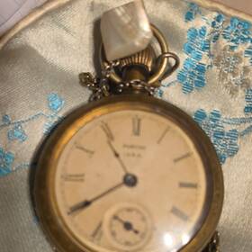 585067 Puritan Robert H Ingersoll &bro R.h. And Bro. Pocket Watch With Cha Inch Dated Between 1903/1904