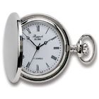 Pw55 Rapport Mechanical Full Hunter Pocket Watch Silver Plated