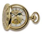 Pw68 Rapport Mechanical Half Hunter Pocket Watch Gold Plated Model