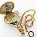 Pws-95703 Box Colibri Pocket Goldtone Watch Elegant Swiss Chain