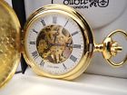Pws-95917 Colibri Skeleton Goldtone Pocketwatch New Reduced