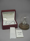 Pws96000 Colibri Jewel Silver Pocket Watch Fob Display Case Wood Box