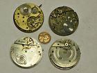 Q-432 Niagara Union 4 Vintage 18s Swiss Pocket Watch Movements Parts Repair Steampunk