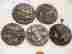 Q-556 Unbranded 5 Misc 12s Swiss Pocket Watch Movements Parts Repair Steampunk