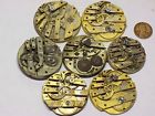 Q-817 Unbranded 7 Vintage Pocket Watch Movements Parts Repair Steampunk