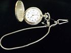 Quartz Geese Pocket Chain Flying Watch Silver Geneva Color Time