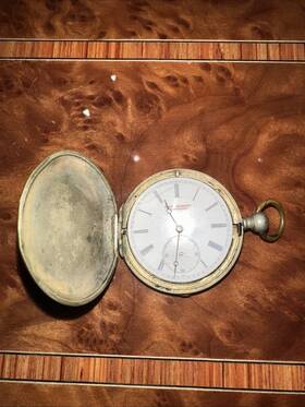 94771 Railway Time Keeper Antique 1898 John Beesley Liverpool Pocket Watch For Parts