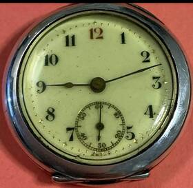 A1096 Reichenberg Vintage .935 Silver Pendant Pocket Watch 30mm 15 J