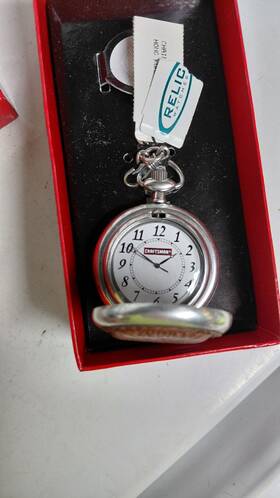 Relic 723765836676 Craftsman Pocket Watch By - With Original Box New Batter