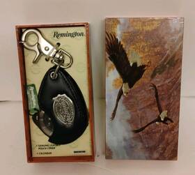 Slt014 Remington Vintage Pocket Watch In Leather Pouch With Original Box New/unused