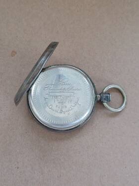 28301 Remontoir Cylindre Antique 15 Rubis Pocket Watch. Not Working For Parts/repair