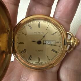 4207 Revere Vintage Pocket Watch 17 Jewels Incabloc Swiss Made Model