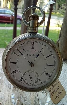 10742862 Rockford 15 Jewel Pocket Watch . 1898 #378620 Running