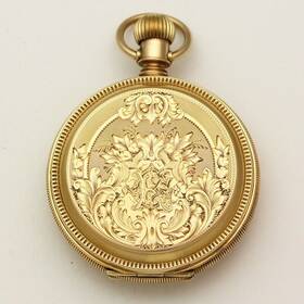 143772 Rockford Watch Co. 18 Size 14k Yellow Gold Full Hunter Pocket Ca. 1882