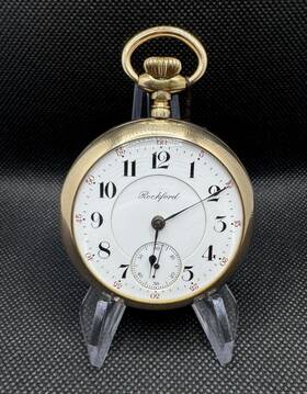 Rockford 5223616 Antique 21 Jewel Pocket Watch C.1900 Adjusted Keystone J Boss Gold Fill