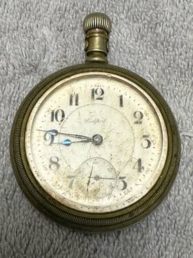 534740 Rockford Vintage 21j Pocket Watch Not Running/for Parts Or Repairs- Mdel