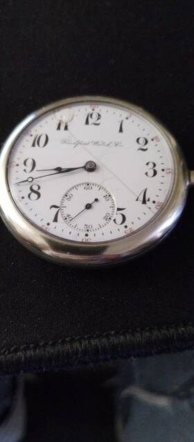 545686 Rockford 16s Pocket Watch Grade 570 Model 3 17 Jewel Running #545686