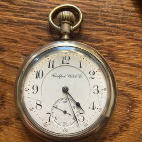 Fahd-10kgf Rockford 560475serial# 1900 Watch Co 16s Grade 545 Case Working Sold As Is Nr