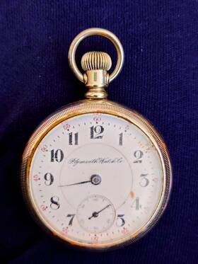 695332.read Rockford 695332 Antique 1907 Plymouth Watch Co. King Edward 21 Jewels 18s.