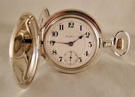 805-railroad Rockford 126 Years Old 21j Sterling Silver Hunter Case 18s Great Pocket Watch
