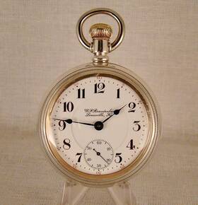 945-railroad Rockford Inch 945 21j Sterling Silver Swing-out Open Face 18s Railroad Pocket Watch