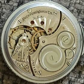 687240 Rockford Watch Co. Vintage 1907 16 Jewel Pocket