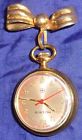 Rp1860 Moeris Gold Pocket Open Fob Vtg Face Swiss Watch Plated