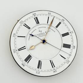 96211 Russell &son Liverpool Antique 46mm Centre Second Chronograph Pocket Movement
