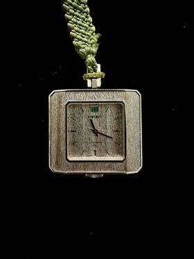 11-3930 Seiko Square Case Three-color Pocket/pendant Watch From Japan