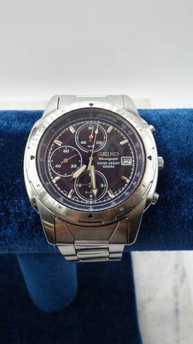 Tdy025455 Seiko 7t62-0ae0 Cortua Kinetic Perpertual Gents Wristwatch