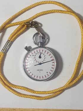 88-5021 Seiko Stopwatch Mechanical Hand Winding 70s Vintage Tested Japan Rare
