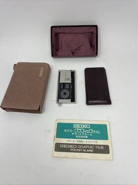 Qd881s Seiko Not Working For Parts Vintage Graphic Time Pocket Watch Alarm