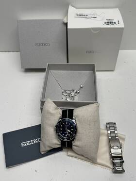 P28015096 Seiko Sne585 Pocket Watch Blue